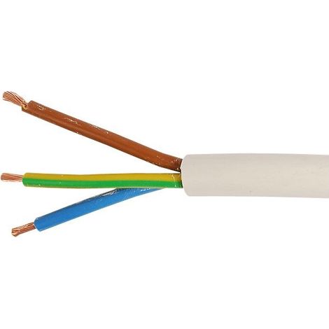 Câble souple en PVC H05VV-F 3G x 2,5 mm²