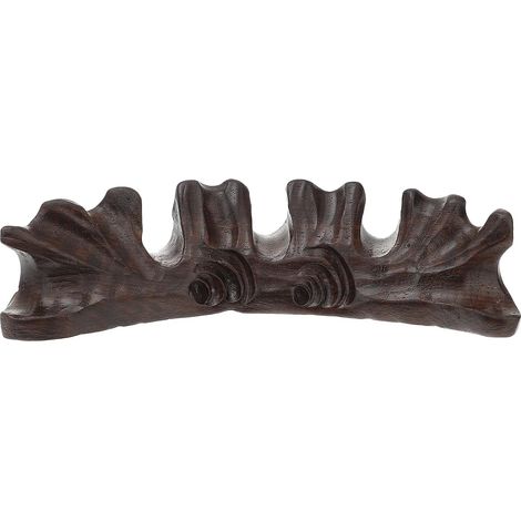 Porte-stylos Chinois en Bois D’ébène Noir, Support pour Pinceaux (1/5)