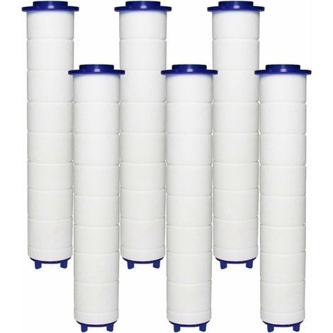 FILTER Pommeau Douche 6 Filtres en Coton PP, Élément Filtrant en Coton PP pour Douchette et Filtre Ionique, pour Pommeau Douche Pluie,de (1/4)