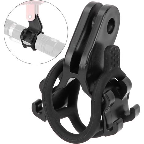 Support de lampe vélo route - Fixation pour éclairage de sécurité cycliste (1/5)