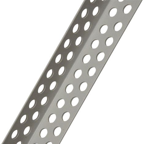 PARASPIGOLO FORATO H mt 2,5 - mm 22 x  22 colore bianco- 10 pezzi