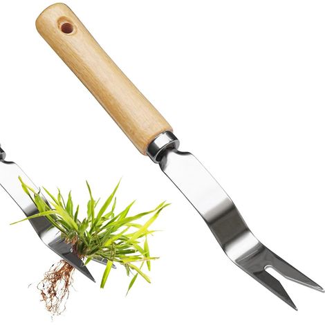 Bêche de jardin en acier inoxydable - Bêche à planter pour bulbes et semis - Manche ergonomique - Idéale pour les pots et les petits travaux de jardinage (1/5)