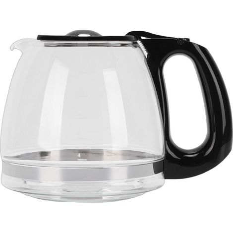 Cafetière en verre facile à nettoyer, résistante à la chaleur et au froid, carafe de rechange avec poignée pour cafetière BD 12 tasses 1,8 L. (1/5)