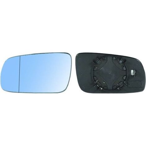 Verre de rétroviseur gauche bleu asphérique grand modèle Volkswagen Passat B5 1996-2003
