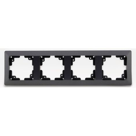 Cadre de recouvrement MILOS 23054, 4 modules, dimensions intérieures 55x55 mm, anthracite (1/2)