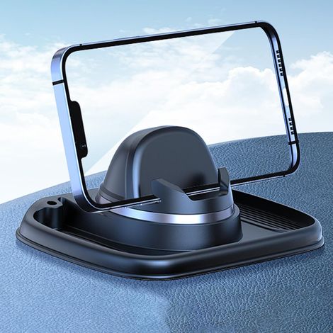 Support Téléphone Voiture,Téléphone Voiture Antidérapant avec 360°Rotatif,Universal Silicone Porte Voiture Portable pour appareilsTableau de Bord,Tapis Anti-Slip Car Phone Holder (1/5)