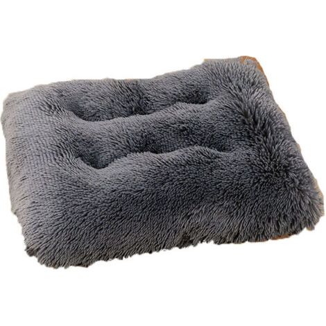 BUNTHAUS Coussin chauffant pour chat gris foncé - 60 x 40 cm - Pour chats jusqu'à 5 kg, doux, lavable, anti-dérapant (1/5)