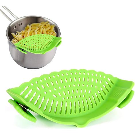 1 Passoire à clipser, Silicone sans BPA, Taille universelle, Pour casserole poêle bol, Cuisine camping (1/5)