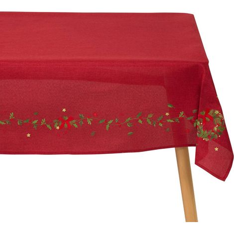 Mantel bordado Elma rojo, 140 x 360 cm - Feeric lights & christmas (1/2)