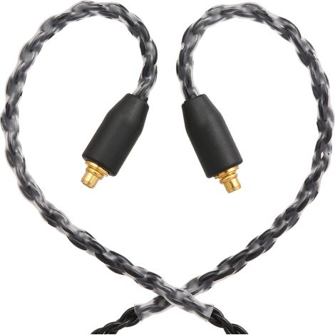 Câble de remplacement pour casque audio avec connecteur MMCX, prise jack 3,5 mm, cordon détachable, télécommande intégrée et micro pour casques Shure SE535, SE846 et UE900. (1/5)