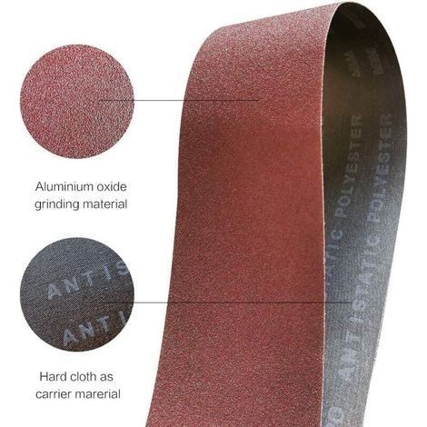 915 x 100 mm Schleifband - Gemischtes Schleifbandset für Bandschleifer, ideal für Holz (12-teilig) (1/4)