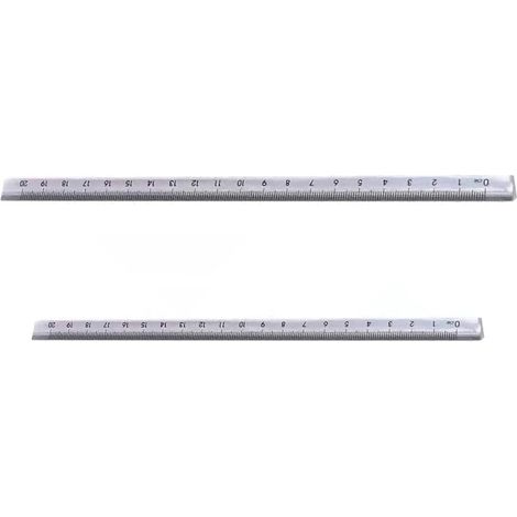 Lot de 2 règles triangulaires transparentes, outil mesure, à (1/5)