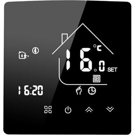 Intelligenter WLAN-Thermostat, programmierbarer elektrischer Heizkörper für Fußbodenheizung, App- und Touch-Steuerung, Konstanttemperaturregler, digitales LCD-Display