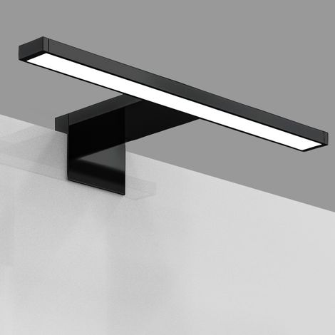 Spiegelleuchte - 5W, 650lm, LED, 2 in 1 Montage, 30cm, neutralweiß, schwarz