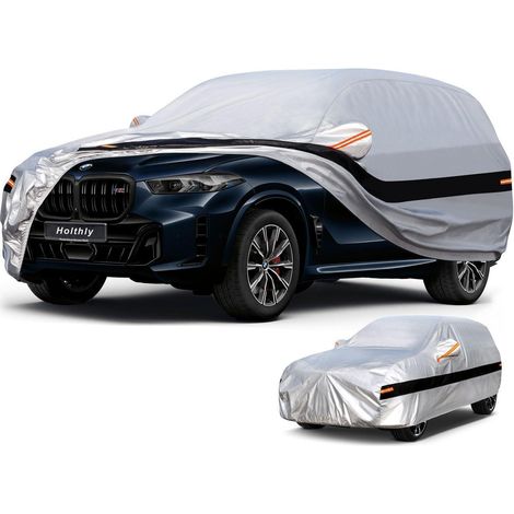 Autoabdeckung SUV 100% Wasserdicht, 10-lagig, Ganzjahresschutz, Silber (1/5)