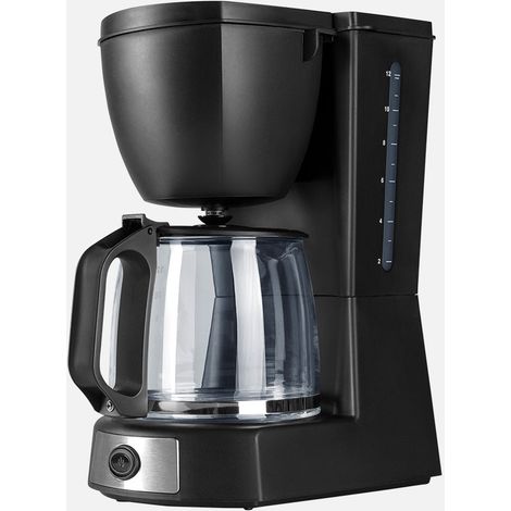 Macchina per Caffè a Goccia Valkiria 12 Tazze Nero 680W Filtro Permanente (1/3)