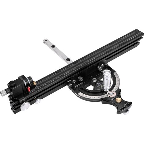 Sistema de calibre de inglete para valla, herramientas de carpintería, bloque deslizante con regla de placa angular (1/5)