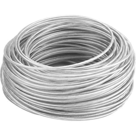 Fil Pour Debroussailleuse, Fil De Tondeuse En Acier, 2.4Mm X 30 Mètres Pour Tondeuses À Gazon (1/5)