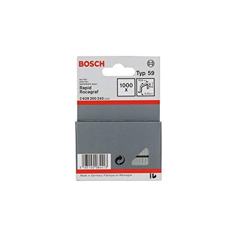 Bosch 1.000x  graffette a  filo fine  tipo 59,  10,6 x  0,72 x  8 mm  - 2609200240 (1/2)