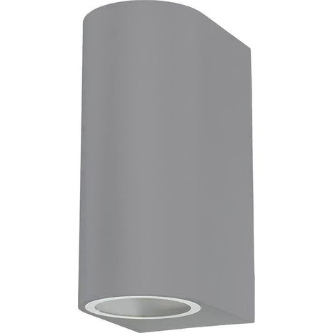 Applique a parete doppia emissione luminosa per esterno balcone terrazzo ip65 lampada UP & DOWN rotonda portalampada per faretti gu10 (1/5)