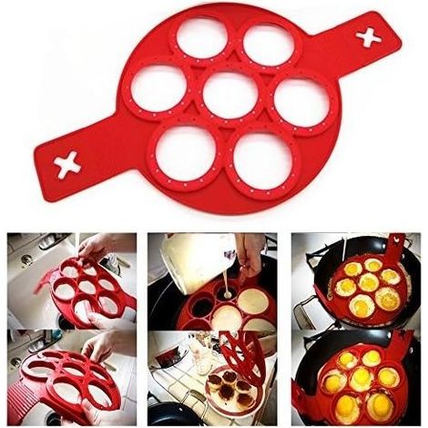 Silicone Pancake Molds Silicone Boulangerie Washes-Dishes 7 Cercles, Clean, healthy, Easy to Wash,1000L 120x100x116cm
