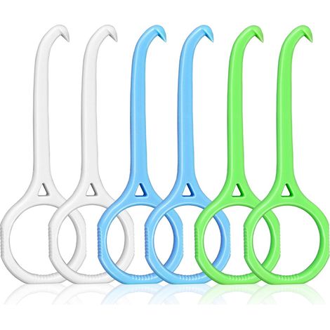 Lot de 6 outils de retrait d'aligneur invisibles pour enlever les dents Aligner les dents Crochet de dentition Correcteur buccal Pour appareils dentaires invisibles (antidérapant,3 couleurs) (1/5)