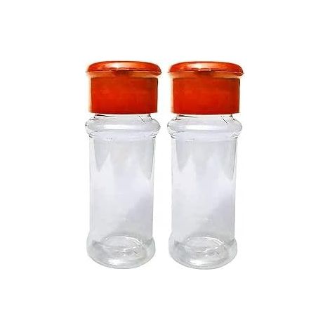Lot de 2 salières et poivrières, conteneurs à épices réutilisables en plastique transparent, accessoires pour table, camping, cuisine, rangement et organisation (1/5)