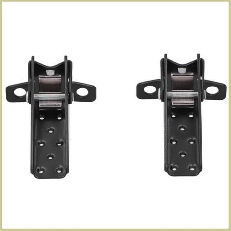 Repose-pieds - - Pliable Universel - Acier Noir - Confort et Installation Facile (1/4)