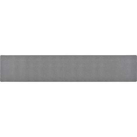 Alfombra de pasillo gris oscuro 50x300 cm