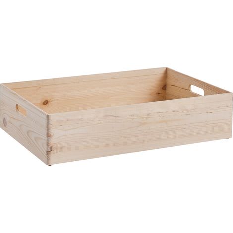 Zeller Cesta di stoccaggio naturale in legno 36 litri