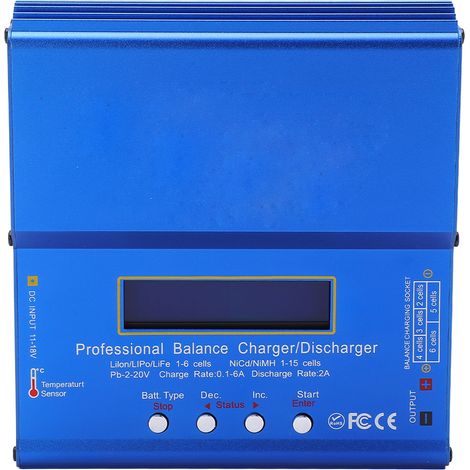 Chargeur d'équilibrage IMAX B6AC 80W pour batteries LiPo, écran LCD, compatible LiFe, LiPo, NiMH, NiCd et PB, prise UE, 100-240 V (1/5)