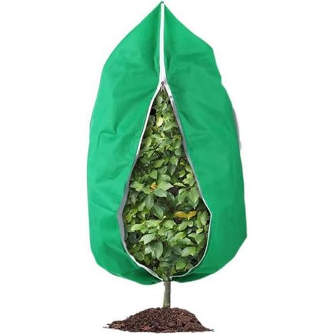 Housse Protection Plantes - Non Tissé Respirant 180 x 240 cm - Avec Cordon et Fermeture Éclair - Pour Hivernage Balcon Jardin - 1 Pièce (1/5)