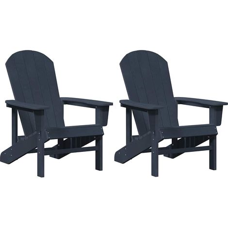 Maison Exclusive - Gartenstuhl 2 pcs Marineblau 82 x 74 x 92 cm P