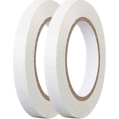 Ruban adhésif double face - 2 rouleaux, 6 mm (1/4 pouce) de large, convient pour le bricolage, les loisirs créatifs, le scrapbooking, etc. (1/5)