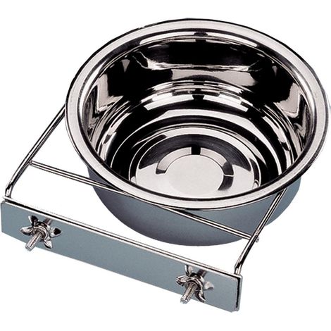 Mangeoire inox + 2 vis 23cm-2,80L