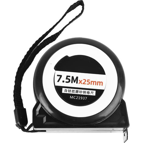 Ruban à Mesurer Auto-Bloquant 7.5m, Haute Précision, Acier Brossé pour la Maison et le Bricolage (1/5)