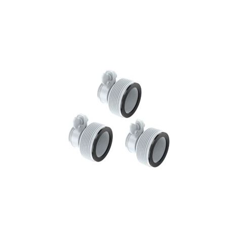Adaptador de piscina tipo B, adaptador de manguera de piscina de 3 piezas para piscinas INTEX, adaptador de manguera de repuesto para bombas con mangueras de 32 mm y 38 mm - Crezuo