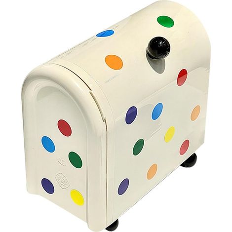 Scatola portaoggetti a pois da scrivania per dormitorio studentesco, scatola per classificare rossetti, gioielli e altri oggetti vari da toeletta, scatola porta cosmetici da cassetto (1/5)