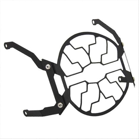 Motorrad-Scheinwerferschutzgitter, Stoßdämpferabdeckung, universeller Scheinwerferschutz, schwarz, wetterfest, kompatibel mit den meisten Motorrädern. (1/5)