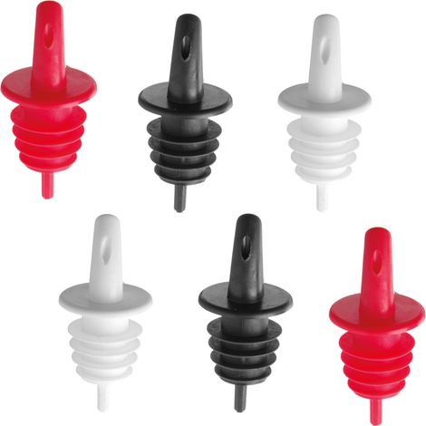 Grifo dispensador para botellas de alcohol, 3 colores, juego de 6 unidades. (1/4)