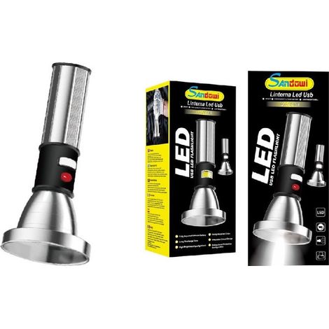 Trade Shop - USB-Taschenlampe LED-Licht Laterne Zubehör für den Keller zu Hause für Notfälle Q-LED68 - (1/5)