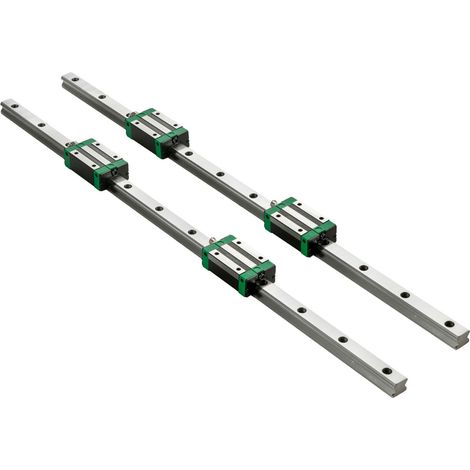 Rail linéaire 3 pièces 2-167,6 cm avec 4 blocs de roulement HSR20, kit de glissière pour CNC, fraiseuse, tour, axe X Y Z (1/5)