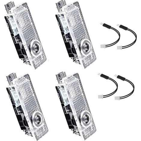 Projecteur de porte de voiture pour porte LED Logo Lumière 4 pièces Lumière de bienvenue Compatible pour les séries 3/5/6/7/X1/X2/X3/X4/X5/X6/X7/Z/M/GT (1/5)