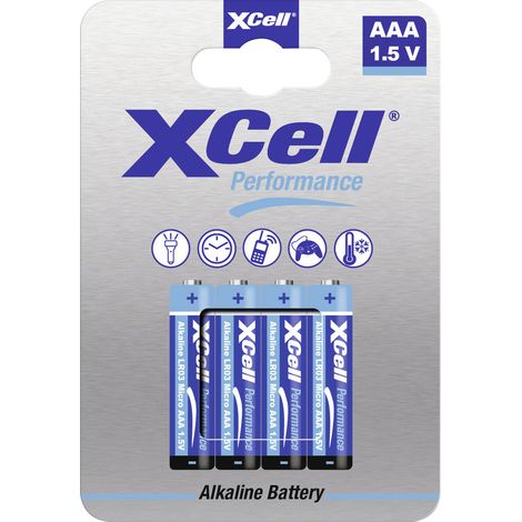 XCell Pile LR3 (AAA) alcaline(s) 1.5 V 4 pc(s) Y606983