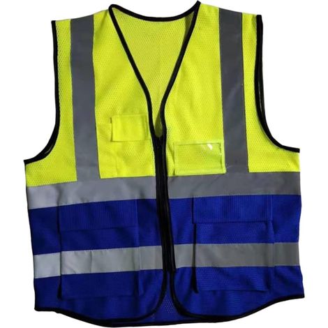 Gilet de travail, signalisation pour bénévoles, visibilité nocturne, à bandes réfléchissantes, (1/5)