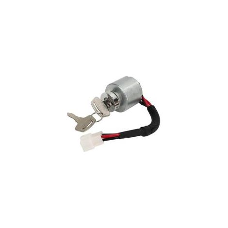 Interruptor de encendido del motor, cerradura del interruptor de encendido con 2 llaves, interruptor de arranque del encendido, 66101 55200 apto para Kubota BX1500D BX1800D - Crezuo (1/4)