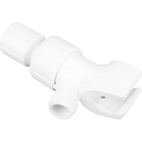 Adaptateur universel blanc pour inverseur de douche, support de douchette réglable, accessoire de salle de bain (1/5)