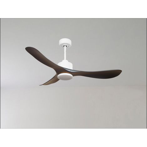 Modulo Regular Ring  - Super destratificateur et ventilateur DC 106 cm blanc pales bois blanc sans Lumière  15 à 20 m² (1/5)