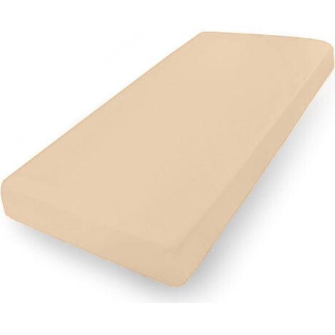 Sábana bajera de jersey premium 130x190, 140x200x20 beige oscuro16 matex (1/5)