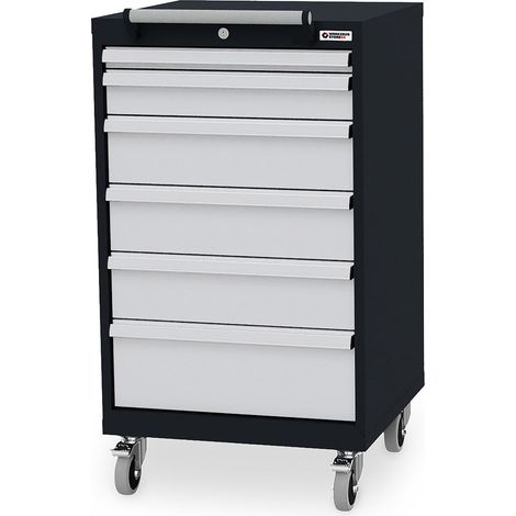 WS24 Mobiler Schubladenschrank B x T x H 600 x 575 x 1070 mm - WS24-100201